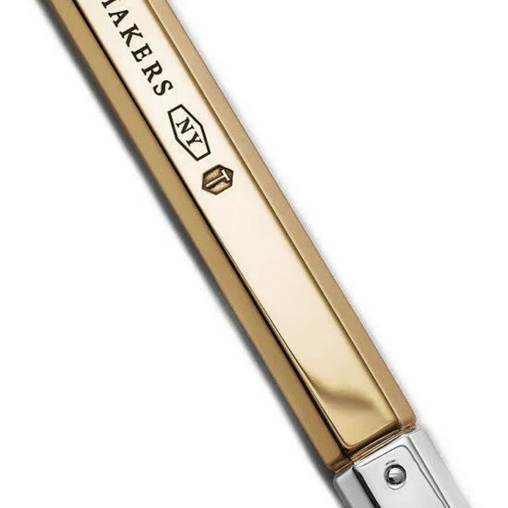 NEW with box Tiffany Bottle Opener Sterling Silver, Stainless & Brass Length 6.4